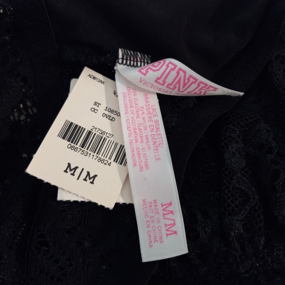 NWT | Victoria's Secret PINK Lace Bralette | M - Picture 4 of 4